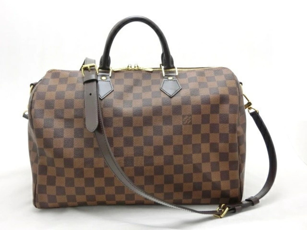 LOUIS VUITTON Damier Speedy Bandouliere strap
